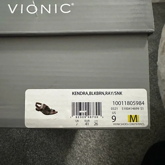 Vionic Women's Multicolor Snakeskin Sandals - Picture 4 of 4